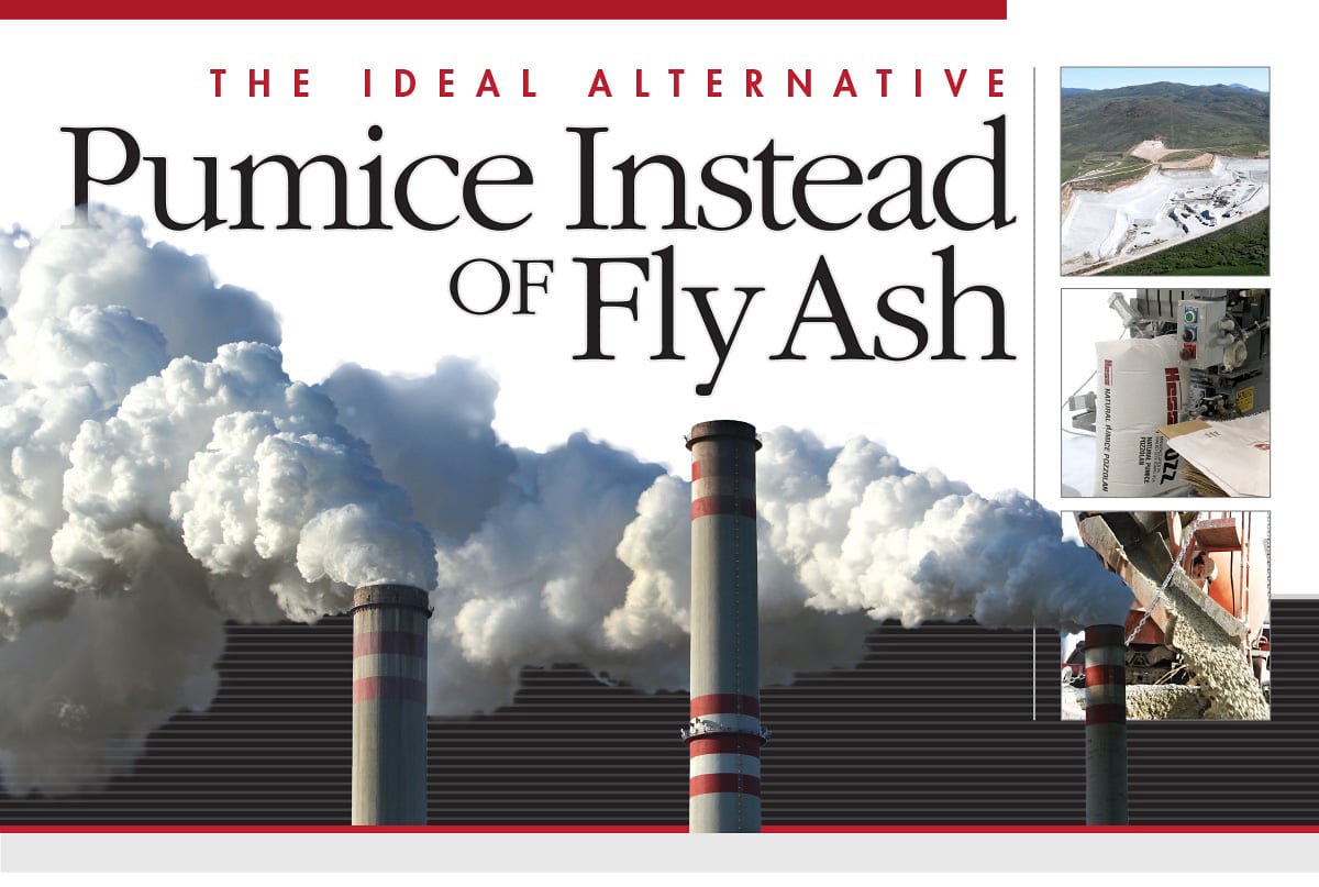 pumice replaces fly ash as concrete SCM